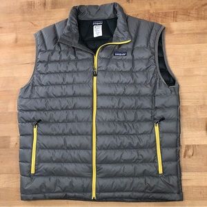 Men's Gray Patagonia Goose Down Vest L